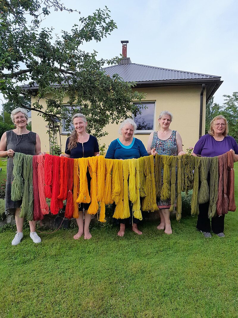 Public natural dye workshop