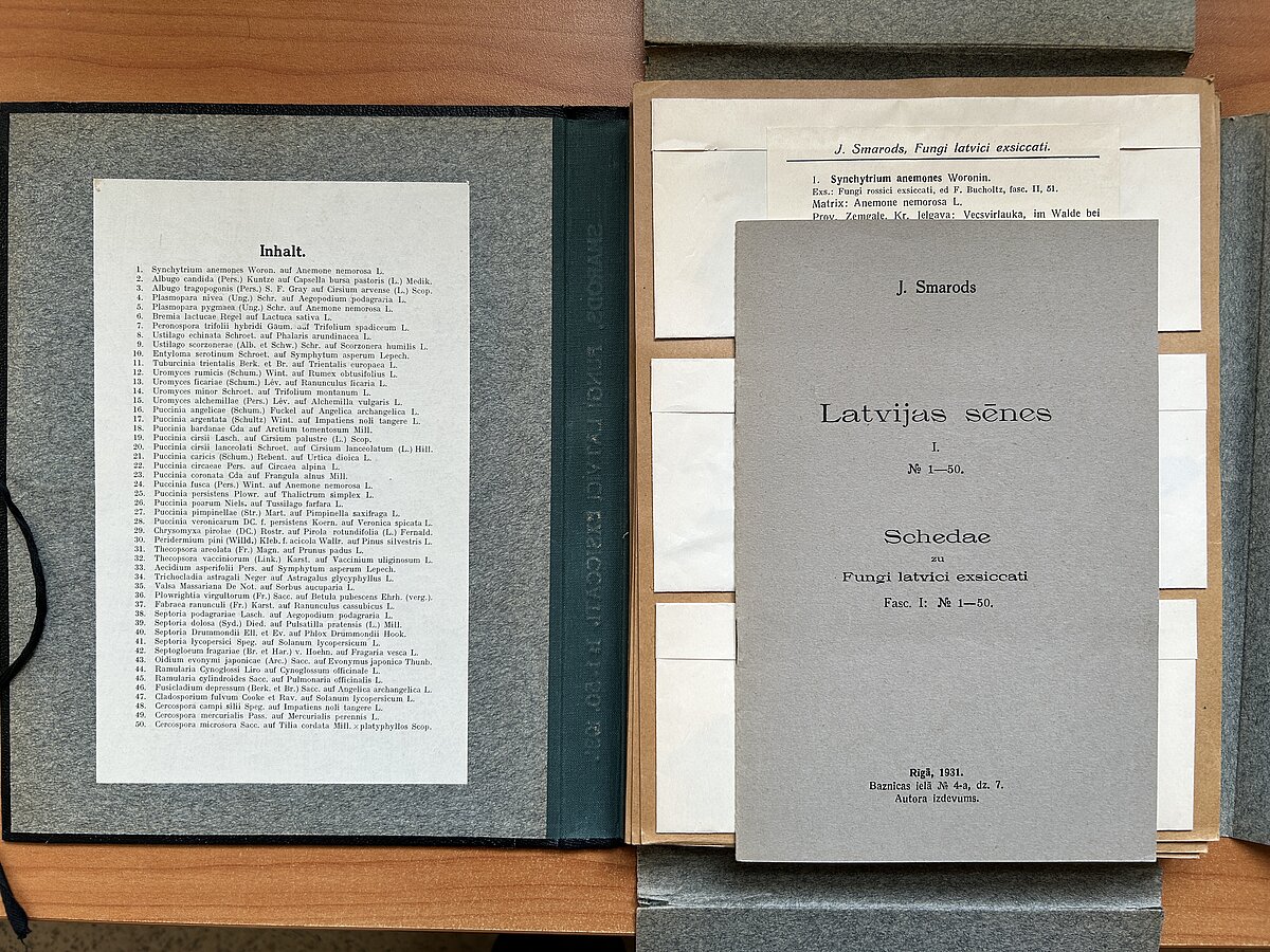 “Fungi latvici exiccati” 1. sējums. BOT16882 “Fungi latvici exiccati” 1. sējums. BOT16882
