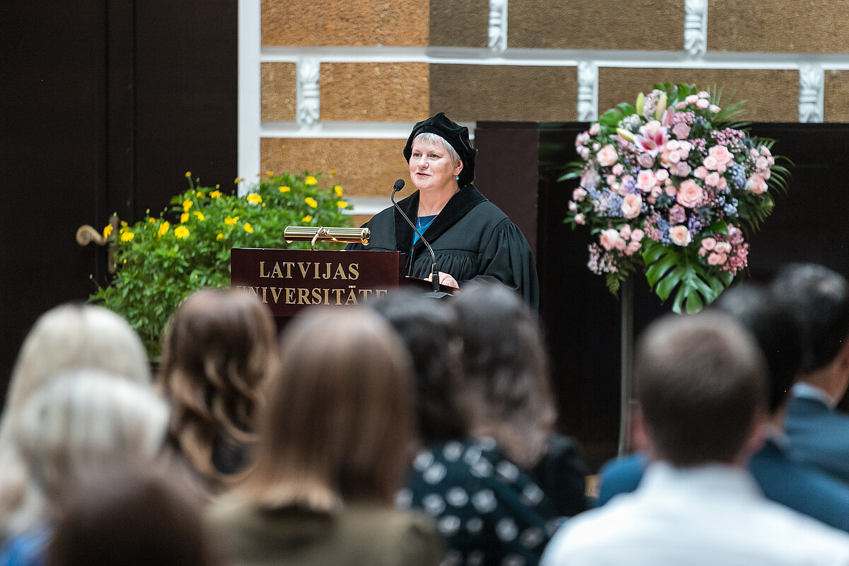LU svinīgā Senāta sēde. Foto: Toms Grīnbergs, LU Komunikācijas departaments.