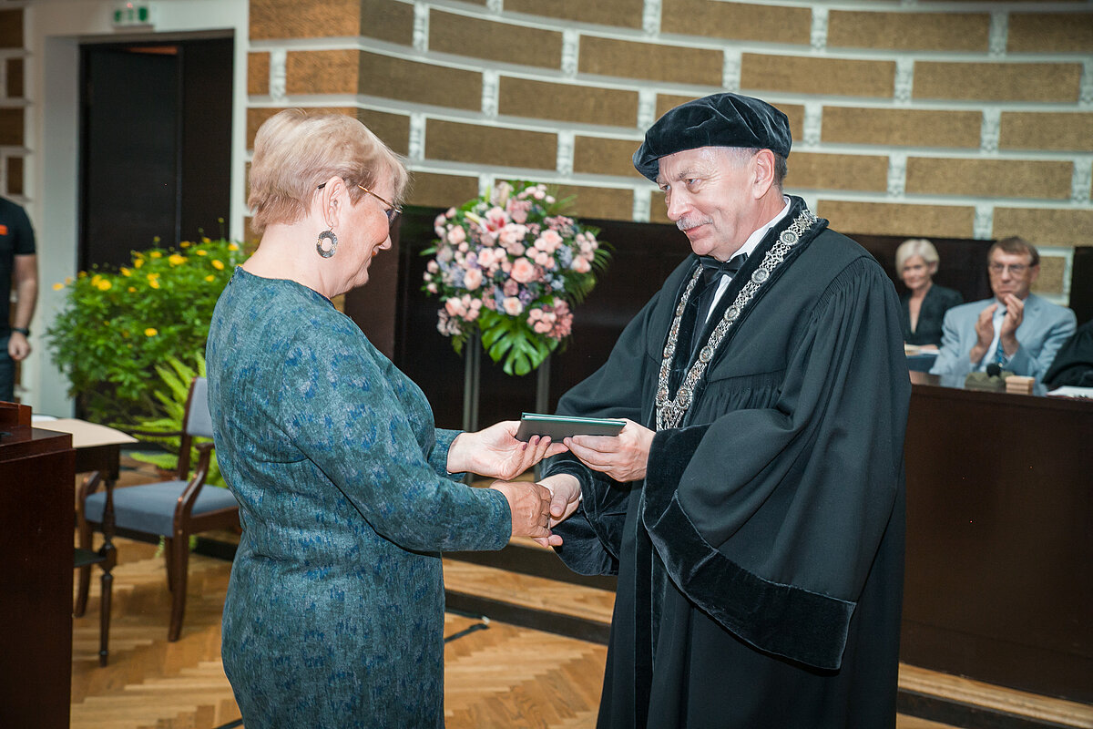 LU svinīgā Senāta sēde. Foto: Toms Grīnbergs, LU Komunikācijas departaments.