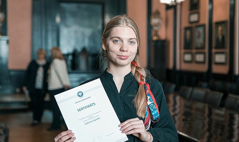 Baltic Rectors’ Scholarship awarded to a student of Vilnius University