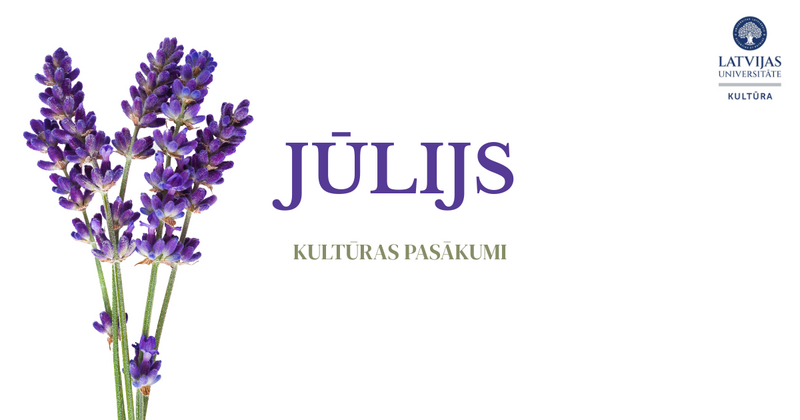 Jūlija pasākumu kalendārs