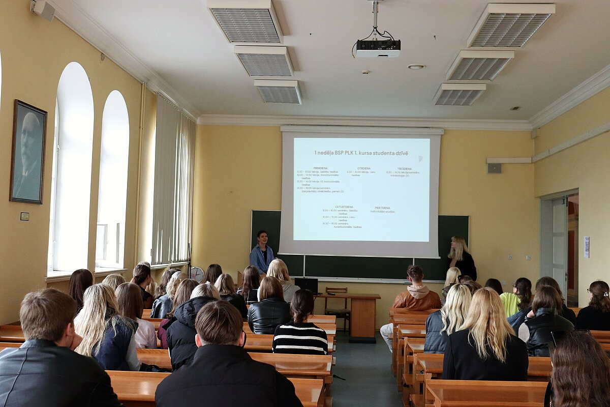 Atvērto durvju nedēļa LU JF 2023. © Foto no fakultātes arhīva.