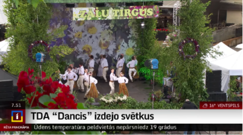 LTV Rīta Panorāma – TDA "Dancis" uzstāšanās Zāļu tirgū
