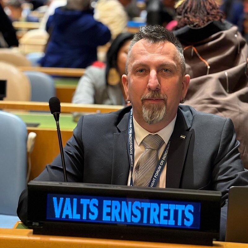 Valts Ernštreits iecelts par ANO Pastāvīgā pirmiedzīvotāju foruma viceprezidentu