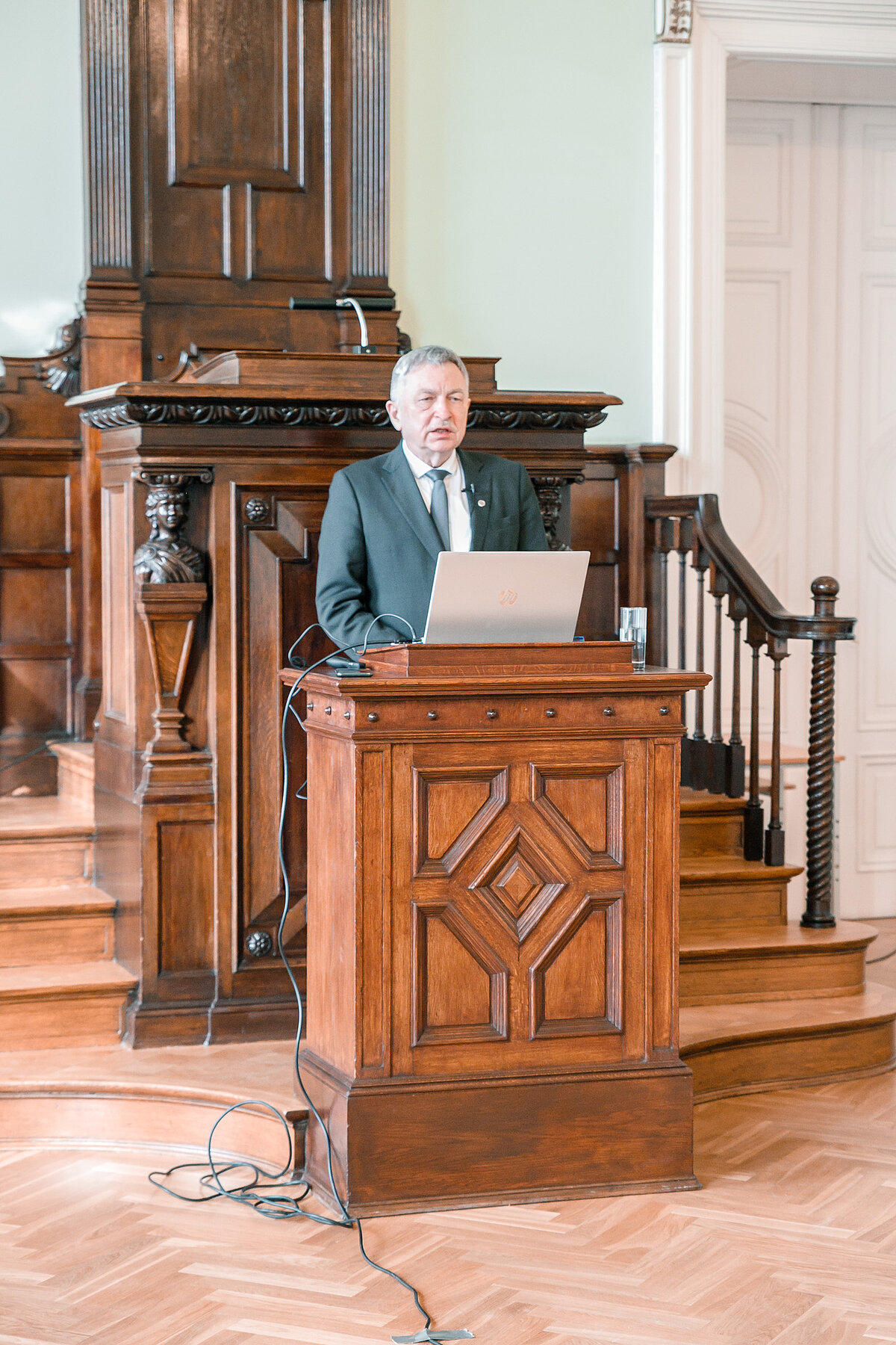 LU rektors profesors Indriķis Muižnieks. © Foto: Jana Saulīte
