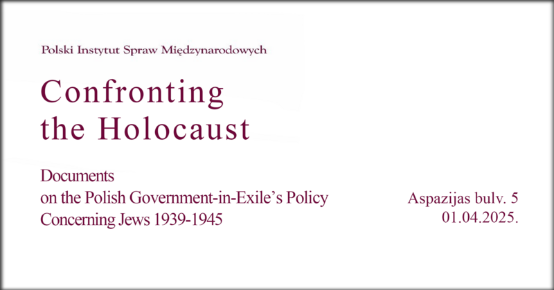 Book Launch and Panel Discussion "Confronting the Holocaust"