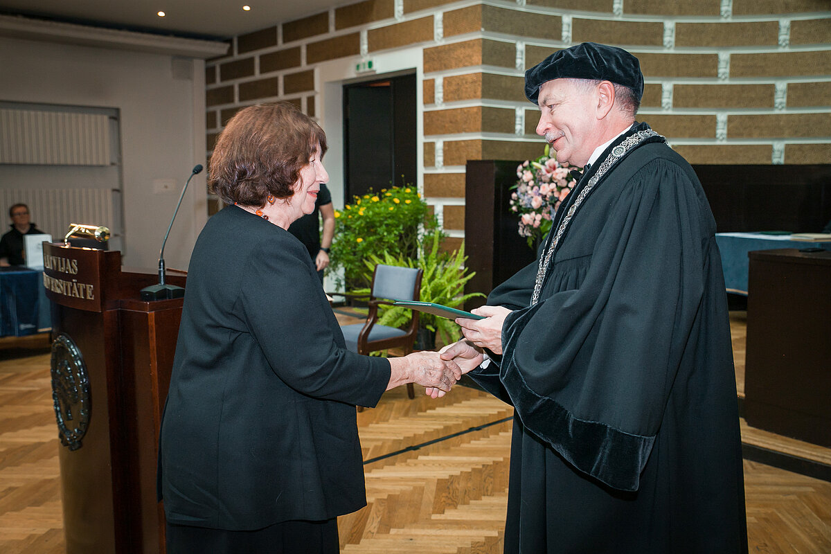 LU svinīgā Senāta sēde. Foto: Toms Grīnbergs, LU Komunikācijas departaments.