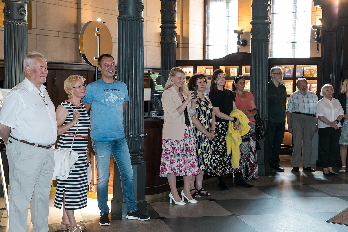 Foto izstāde "Vienoti Latvijas Universitātē un Dziesmu un Deju svētkos". Foto: Toms Grīnbergs