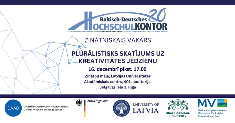 Radošuma jēdzienam veltīts zinātniskais vakars