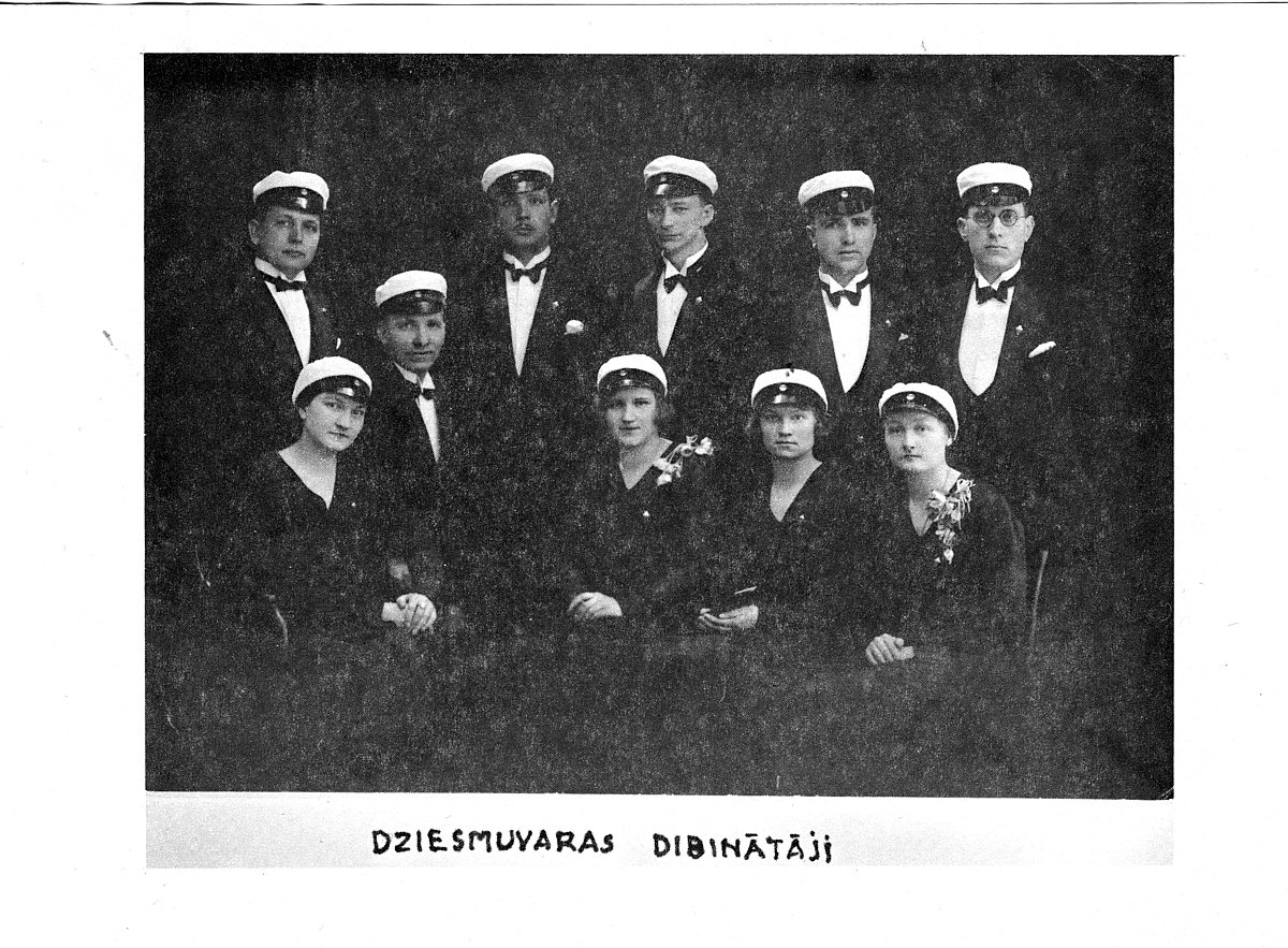 Dziesmuvaras dibinātāji (kopija). LUM krājums.