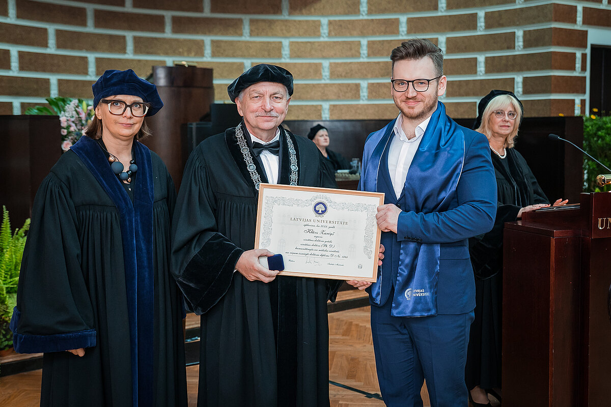 LU svinīgā Senāta sēde. Foto: Toms Grīnbergs, LU Komunikācijas departaments.