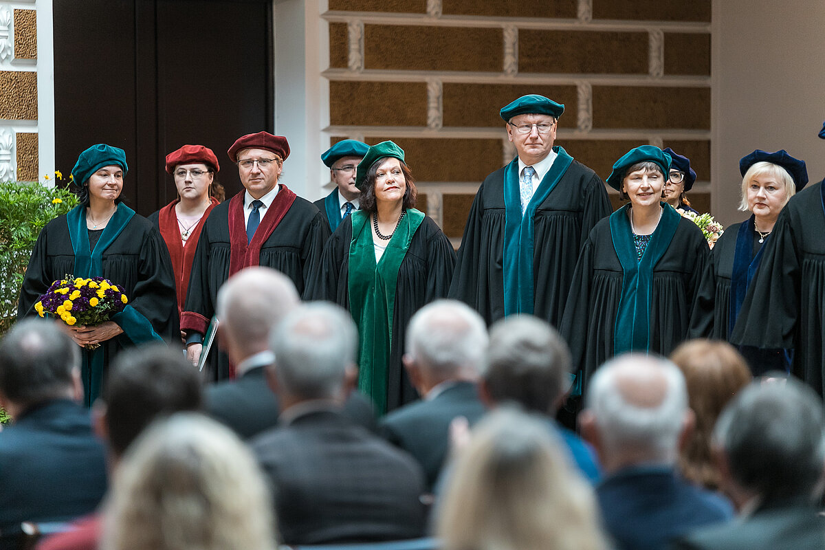 LU svinīgā Senāta sēde. Foto: Toms Grīnbergs, LU Komunikācijas departaments.