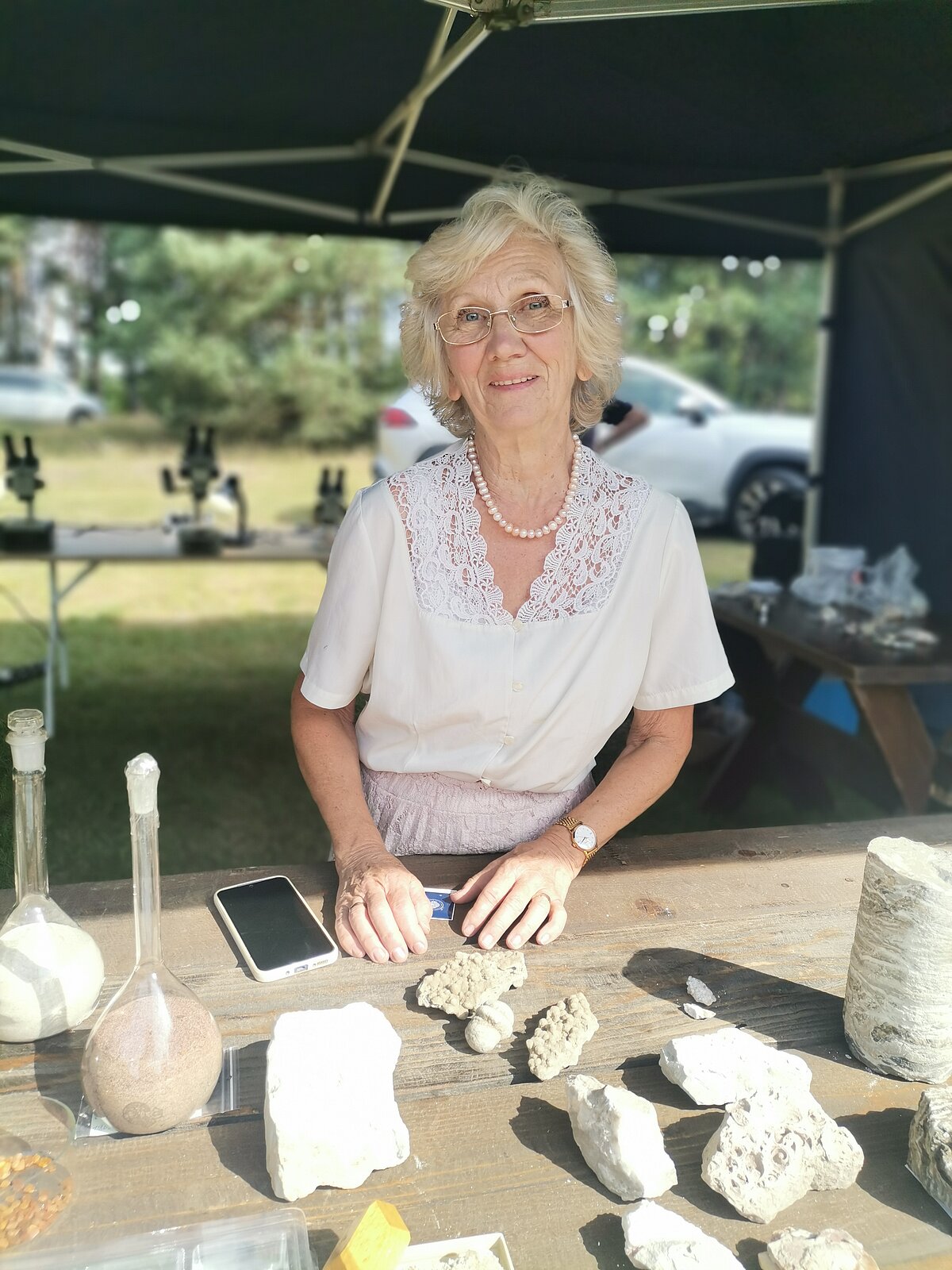 Muzeja eksperte V. Hodireva, Dr. geol. Foto: Ilze Lemetujeva