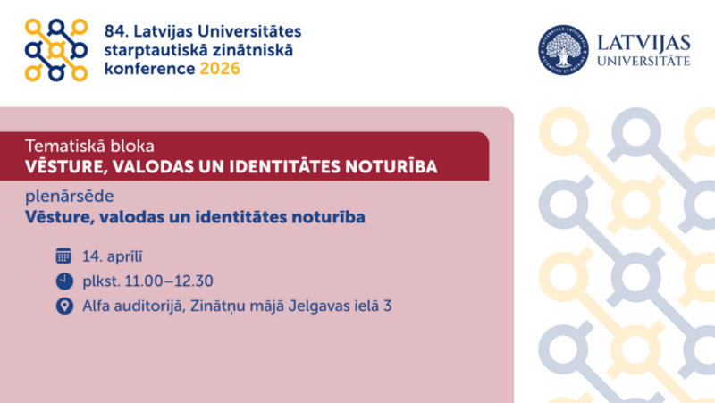 LU84 fokusā: humanitāro zinātņu noturība un attīstība 