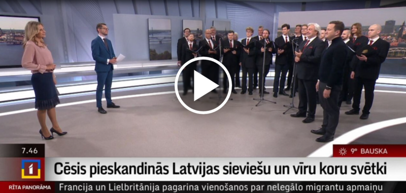 LTV – LU vīru koris "Dziedonis" Rīta Panorāmā