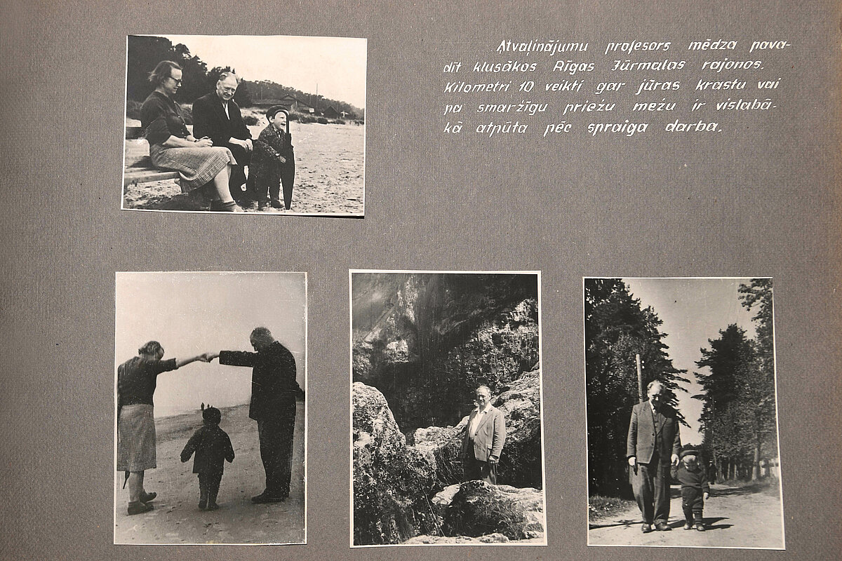Gustavs Vanags ar sievu Elgu un mazdēlu Ēriku atpūtas brīžos. Latvijas ķīmijas vēstures muzeja krājums Gustavs Vanags ar sievu Elgu un mazdēlu Ēriku atpūtas brīžos. Latvijas ķīmijas vēstures muzeja krājums