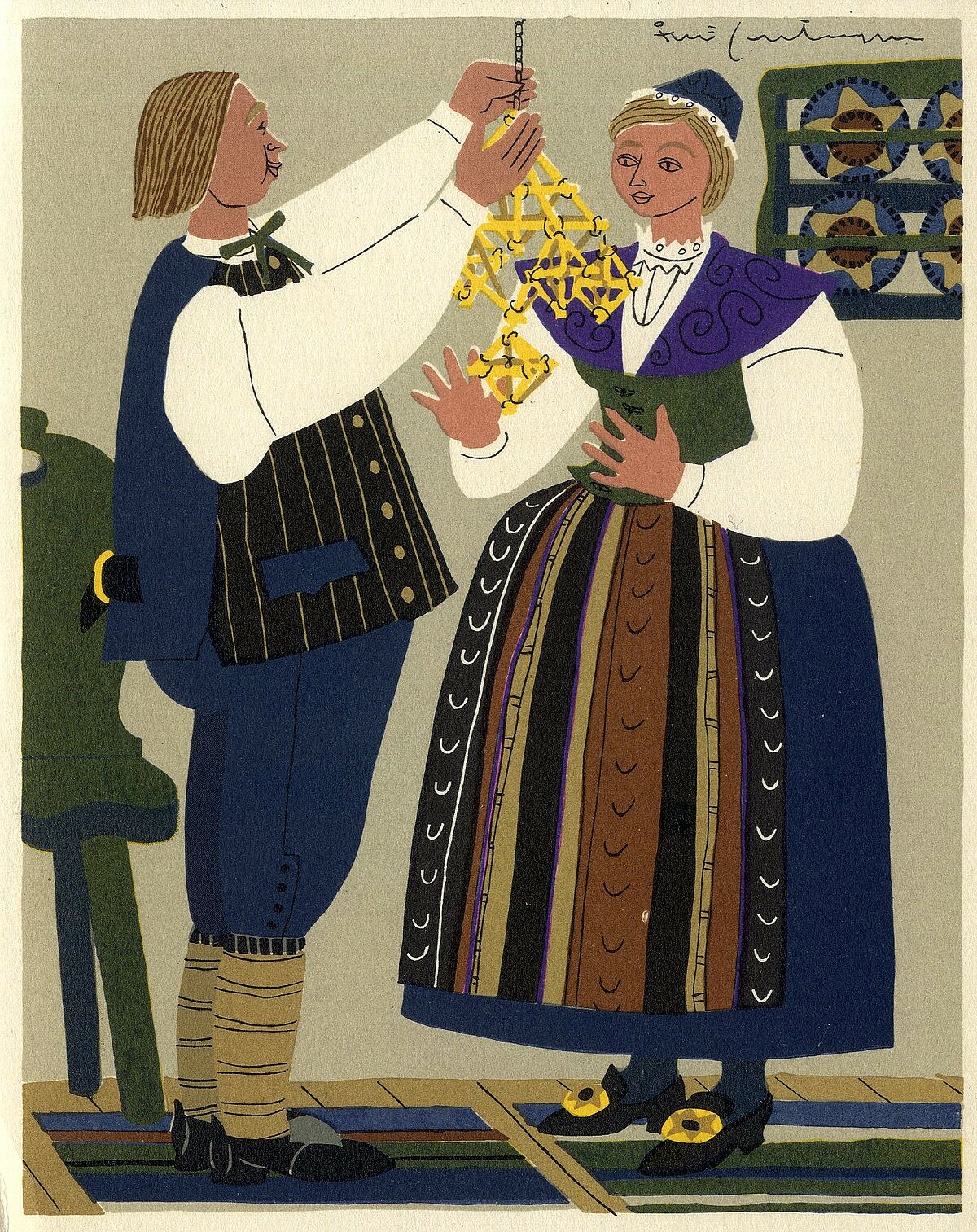 A. Veģa sūtīts apsveikums Ziemassvētkos un Jaunajā gadā E. Vimbam. 1970. gada 30. decembris. LUM krājums A. Veģa sūtīts apsveikums Ziemassvētkos un Jaunajā gadā E. Vimbam. 1970. gada 30. decembris. LUM krājums