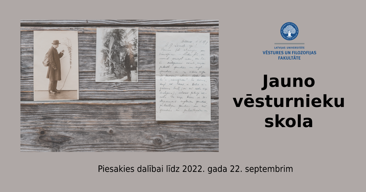 Publicitātē izmantotā fotogrāfija no virtuālās izstādes "Aleksandram Zāmelim – 125" atklāšanas Latvijas Universitātes Botāniskajā dārzā. Fotogrāfs Toms Grīnbergs, LU.